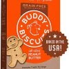 Buddy Biscuits Peanut Butter Grain Free Oven Baked Crunchy Dog Treats – 14 oz