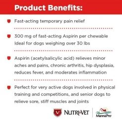 Nutri-Vet Dog Aspirin Chewables for Medium and Large Dogs, 75 ct. 9 Nutri-Vet Dog Aspirin Chewables for Medium and Large Dogs, 75 ct. -Outlet Farm & Pet Store 36400548 3