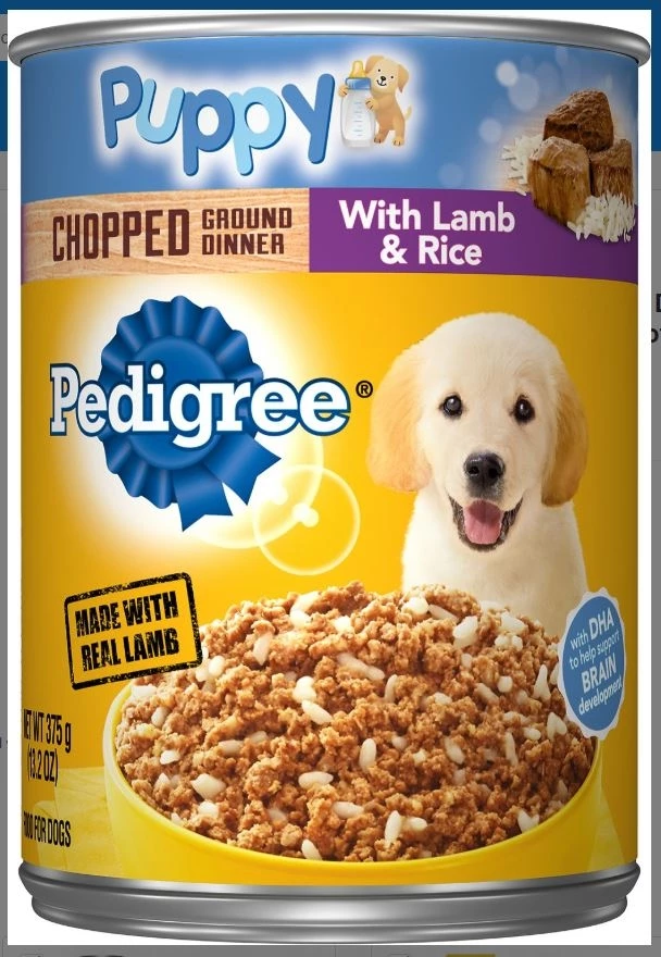 Pedigree Puppy Traditional Ground Dinner Canned Dog Food - 13.2 oz 1 Pedigree Puppy Traditional Ground Dinner Canned Dog Food - 13.2 oz