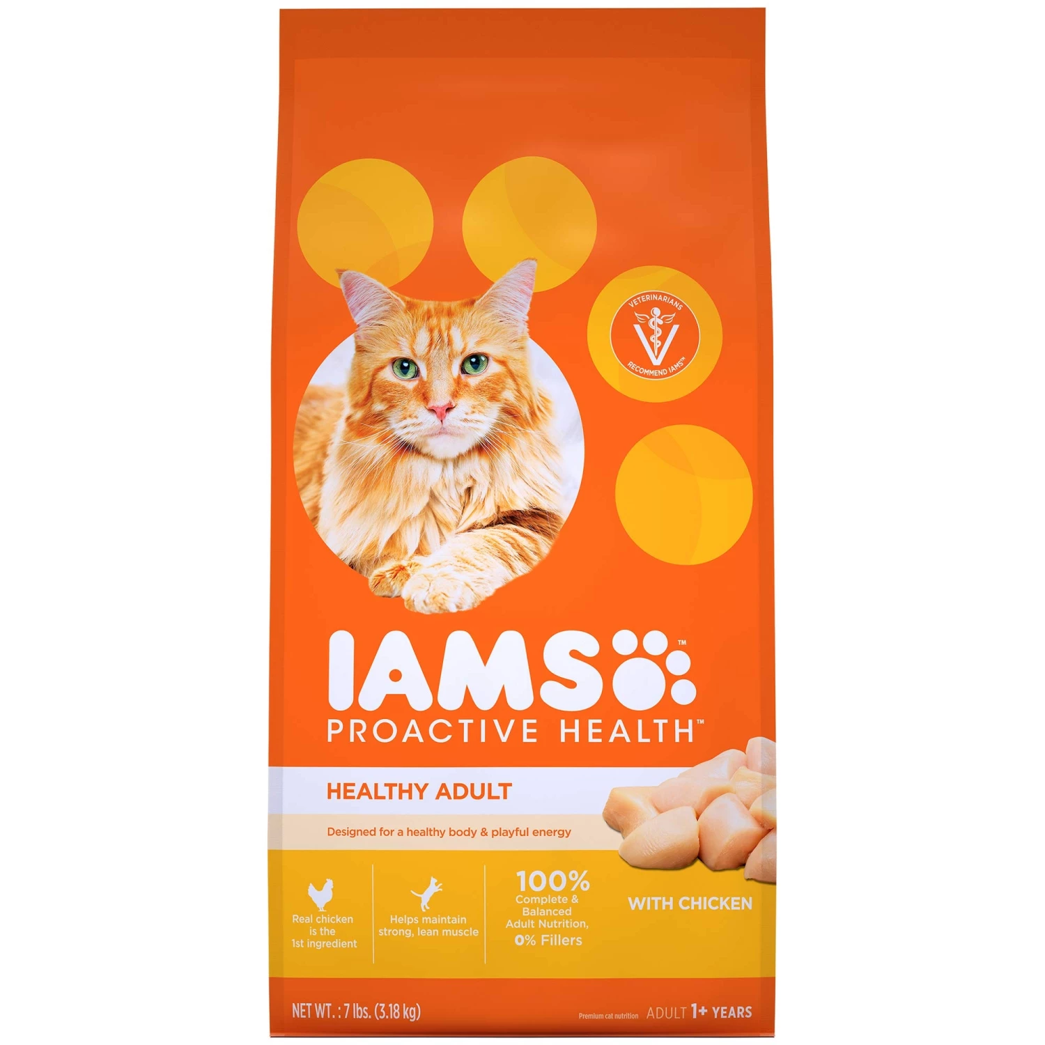 IAMS Health Adult w/Chicken Cat Food - 16 LBS 1 IAMS Health Adult w/Chicken Cat Food - 16 LBS