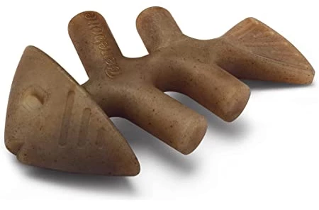 Benebone Fishbone Dog Chew Toy, Jack Salmon 1 Benebone Fishbone Dog Chew Toy, Jack Salmon