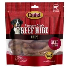 Cadet Premium Grade Beef Hide Chips – 1 lb -Outlet Farm & Pet Store 43430310