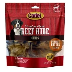 Cadet Premium Grade Beef Hide Chips – 1 lb -Outlet Farm & Pet Store 43430323