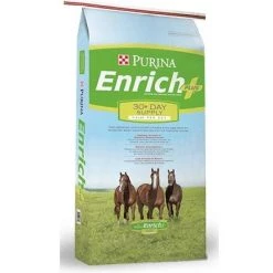 Purina 3002564-206 Enrich Plus Ration Balancing Horse Feed - 50 lbs