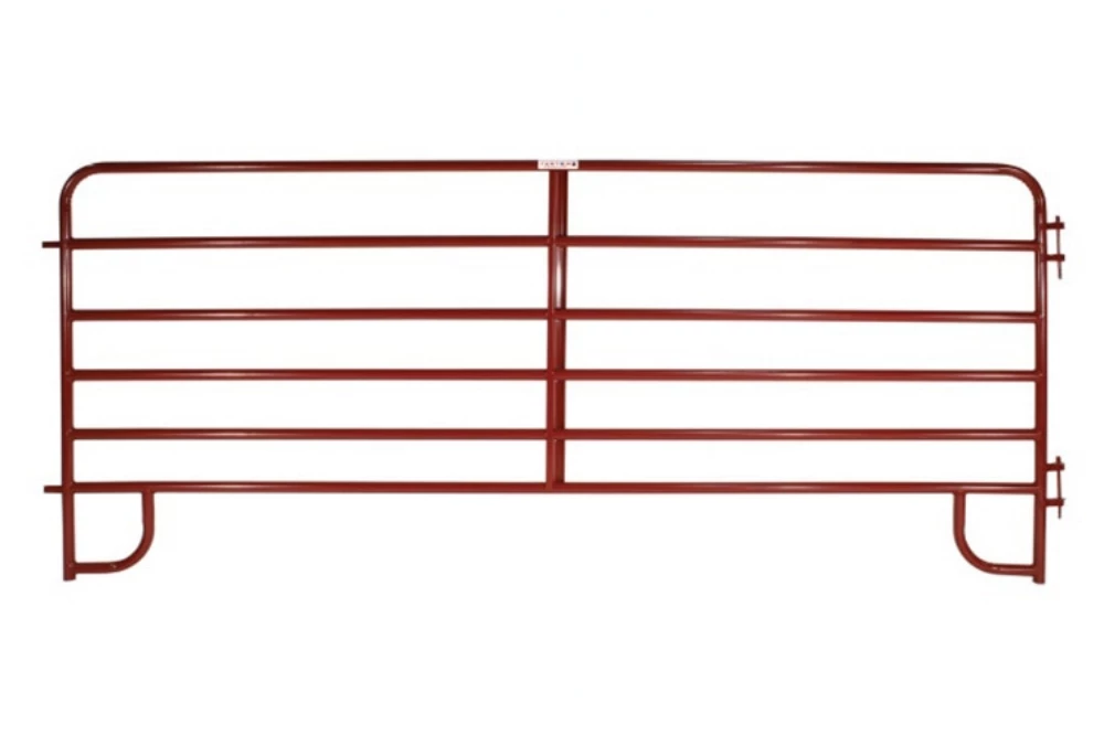 Tarter 6-Bar Economy 12' Corral Panel, 1 3/4" Red 1 Tarter 6-Bar Economy 12' Corral Panel, 1 3/4" Red