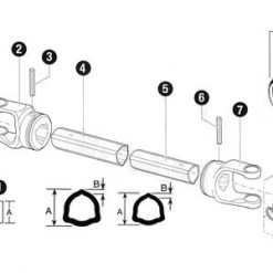 A&I Products A-CS44111 PTO Driveline, W/ 1 3/8" 6 Spline QD Yokes -Outlet Farm & Pet Store 60480005 4