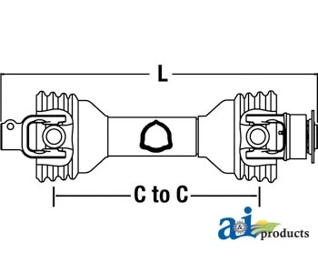 A&I Products A-CS53517 PTO Driveline W/ Overrunning Clutch 4 A&I Products A-CS53517 PTO Driveline W/ Overrunning Clutch - Image 4