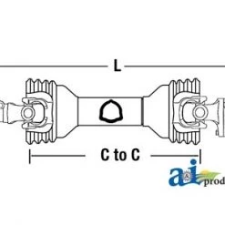A&I Products A-CS53518 PTO Driveline; W/ Shear Bolt Clutch