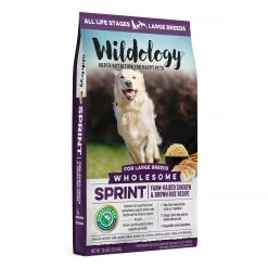 Wildology SPRINT Large Breed Farm-Raised Chicken & Brown Rice Dog Food, 30lb. bag