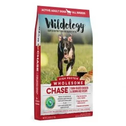 Wildology CHASE Active Adult Farm-Raised Chicken & Brown Rice Dog Food, 28lb. bag