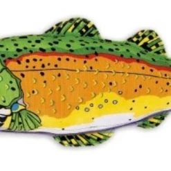 Fat Cat Classic Incredible Strapping Yankers Dog Toy, Trout