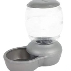 Petmate Pearl Gray Replendish Feeder With Microban, 5lb.