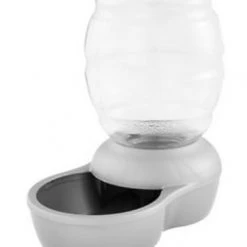 Petmate Pearl Gray Replendish Waterer with Microban, 1-Gallon