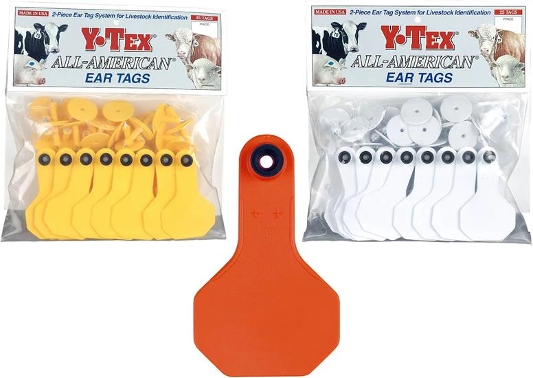 Y-Tex 2 STAR Small Blank Bovine Ear Tag 1 Y-Tex 2 STAR Small Blank Bovine Ear Tag