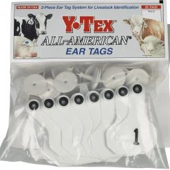 Y-Tex 2 STAR Small White Bovine Ear Tag