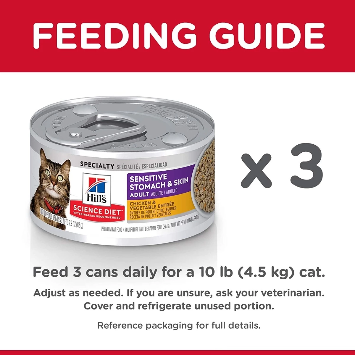 Hill's Science Diet Canned Foods for Sensitive Cats for Stomach and Skin, 2.9 oz. 8 Hill's Science Diet Canned Foods for Sensitive Cats for Stomach and Skin, 2.9 oz. - Image 8