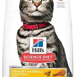 Hill's Science Diet Dry Cat Food, Adult, Urinary and Hairball Control, Chicken Recipe - 7 lbs.