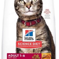 Hill's Science Diet Dry Foods for Cats, Adults, Chicken Recipe 16 lb.