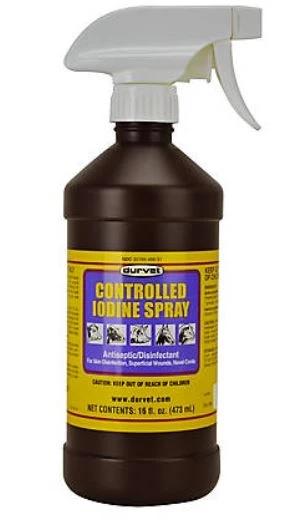 Durvet Controlled Iodine Spray, 16oz. 1 Durvet Controlled Iodine Spray, 16oz.