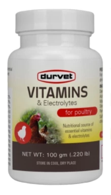 Durvet Vitamins & Electrolytes, 100gm. 1 Durvet Vitamins & Electrolytes, 100gm.