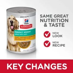 Hill's Science Diet Adult Perfect Weight Hearty Vegetable & Chicken Stew Canned Dog Food, 12.5 oz 7 Hill's Science Diet Adult Perfect Weight Hearty Vegetable & Chicken Stew Canned Dog Food, 12.5 oz -Outlet Farm & Pet Store 990913 3