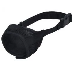 Coastal Pet Products Best Fit Adjustable Comfort Dog Muzzle-Black, Snout Size 3", 3.75"
