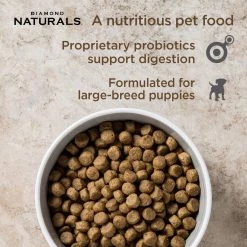 Diamond Naturals Lamb & Rice Formula Large Breed Puppy Food - 40 lbs -Outlet Farm & Pet Store diamond naturals large breed puppy kibble 032221