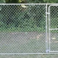 Stephens Pipe & Steel 10'L x 6'H Dog Kennel Expansion Panel w/Gate