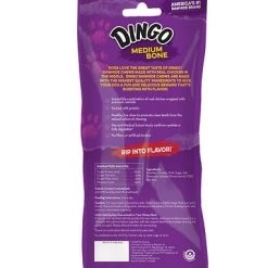 Dingo Rawhide Dog Bone, Meat in the Middle Chicken Flavor, Medium -Outlet Farm & Pet Store dng97007 1