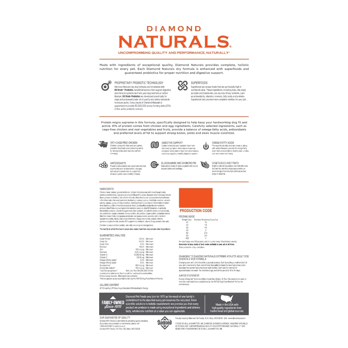 Diamond Naturals Extreme Athlete Dog Food – 40 lbs 2 Diamond Naturals Extreme Athlete Dog Food – 40 lbs - Image 2