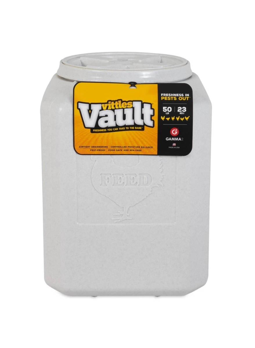 Vittles Vault Chicken Feed Container, 50lb. 1 Vittles Vault Chicken Feed Container, 50lb.