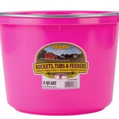 Miller Little Giant 8 Quart Plastic Bucket -Outlet Farm & Pet Store p8hotpink6