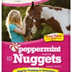 MannaPro Peppermint Bite-Size Nuggets Horse Treats, 5lb.