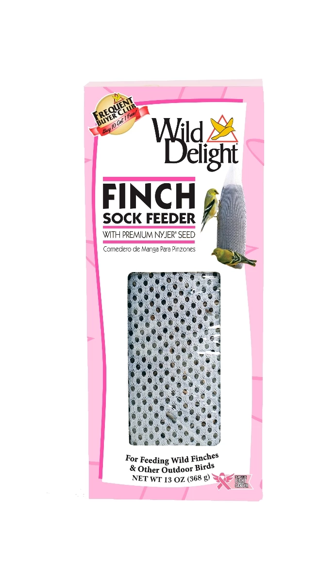 Wild Delight Thistle Sock Bird Feeder with Nyjer Seed 1 Wild Delight Thistle Sock Bird Feeder with Nyjer Seed