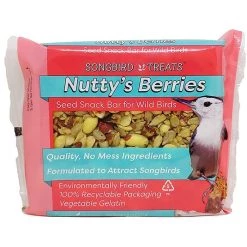 Songbird Treats Nutty's Berries Seed Bar 8 oz